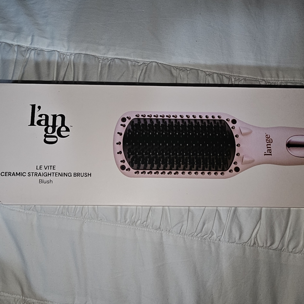 L'ange Le Vite Hair Brush Straightener Pink Blush Lange Thermal Ion Ceramic
